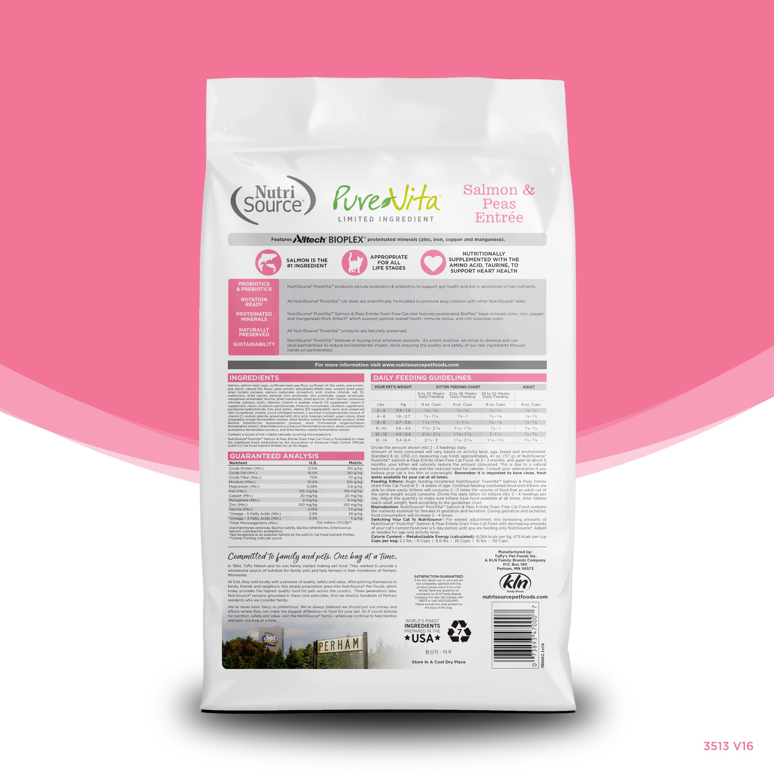 NutriSource gros plan croquettes montrant texture et appétence élevée