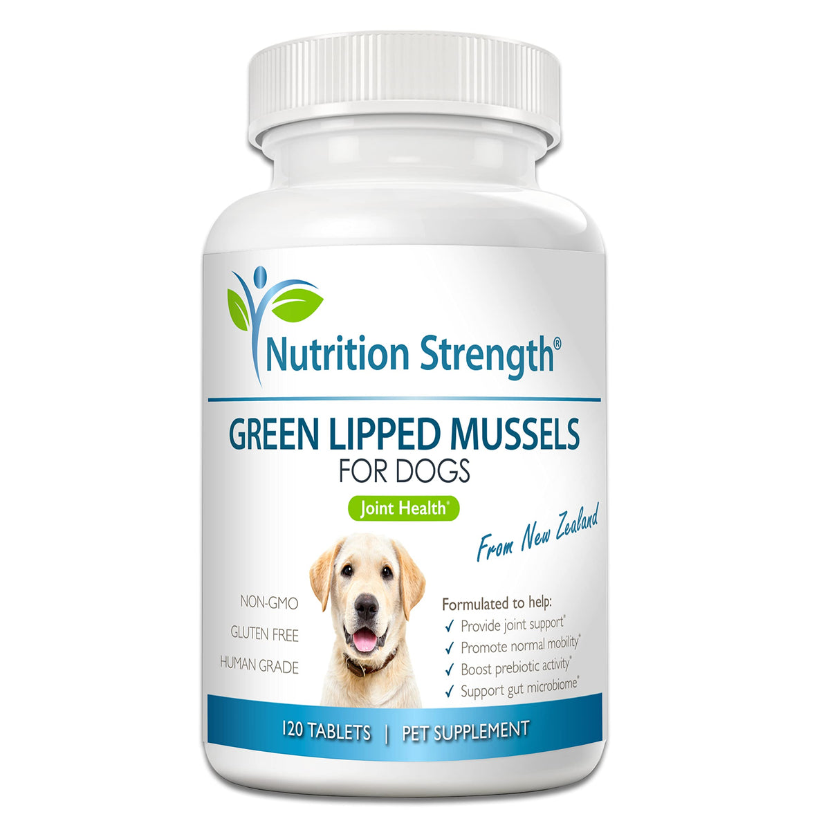 Nutrition Strength emballage avant montrant 120 comprimés pratique
