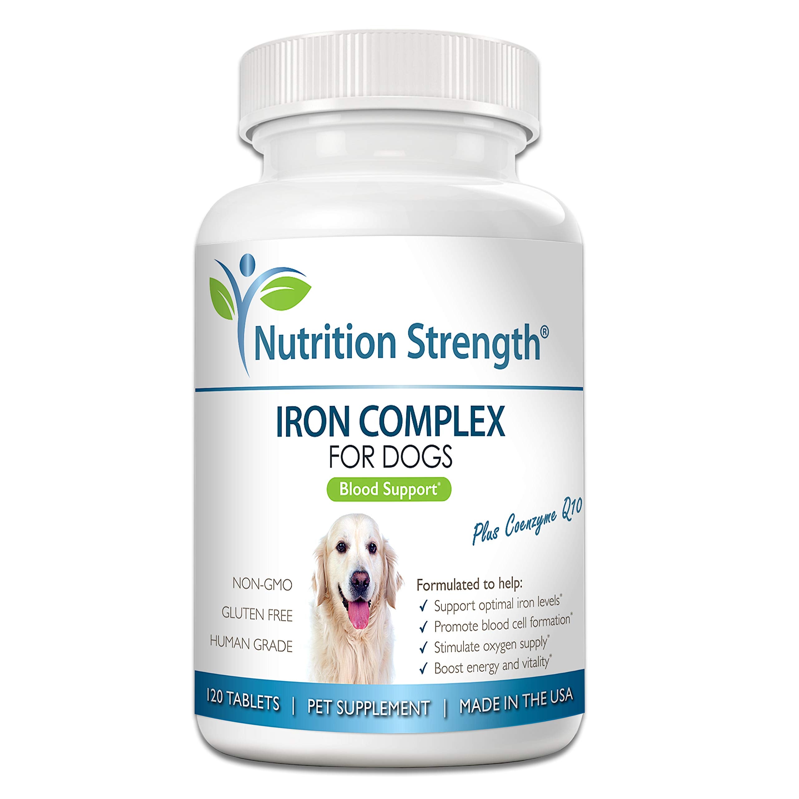 Nutrition Strength flacon de comprimés à mâcher montrant la dose pratique et sûreté