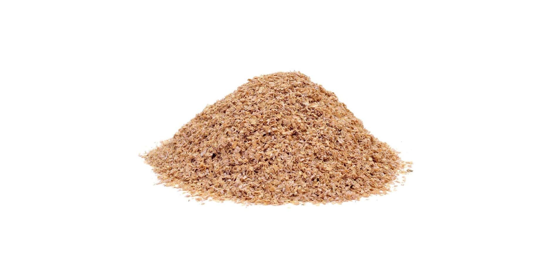 Nutriworms emballage frontal du son de blé montrant 1 lb et usage pour vers