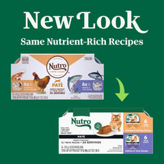 Nutro gros plan sur la texture pâté, appétissante et humide