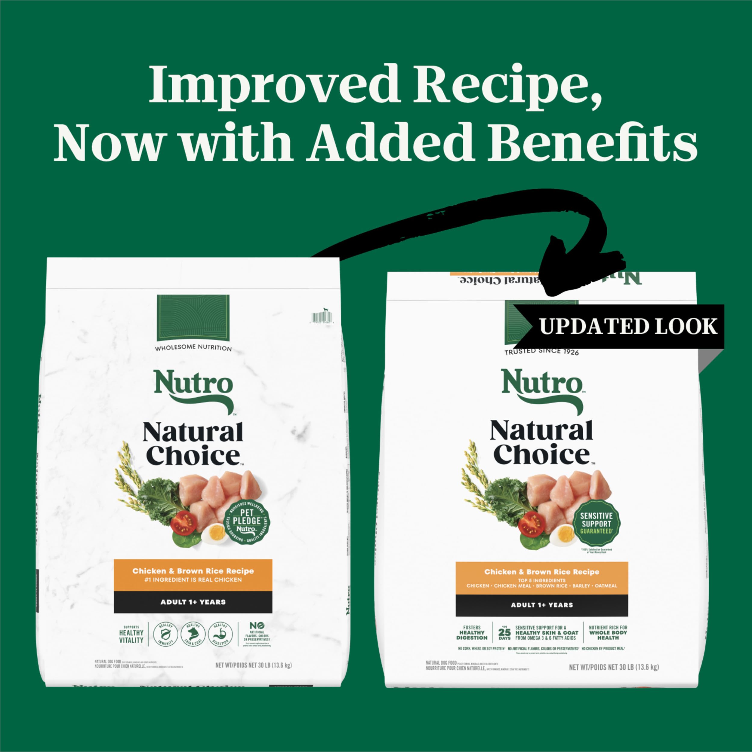 Nutro croquettes gros plan texture pour digestion facilitée et qualité visible