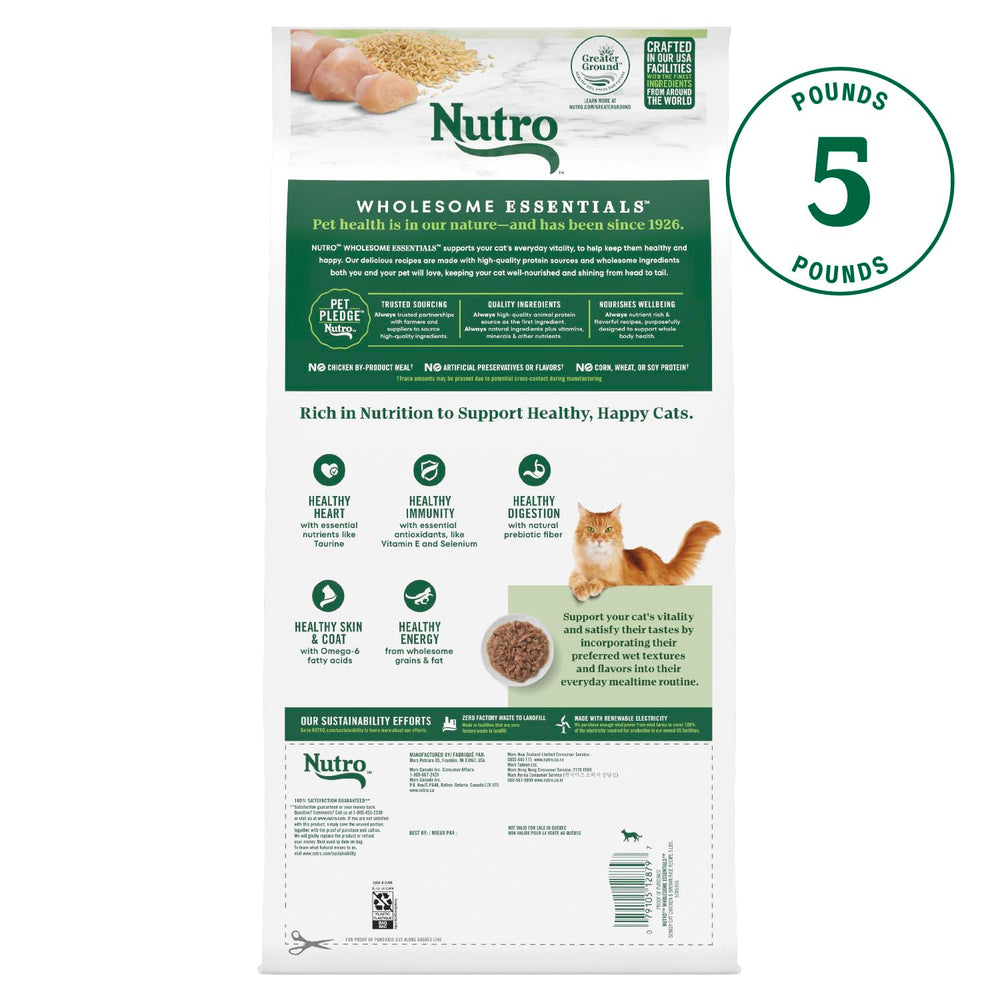 Nutro gros plan des croquettes montre texture croquante bénéfique pour mastication