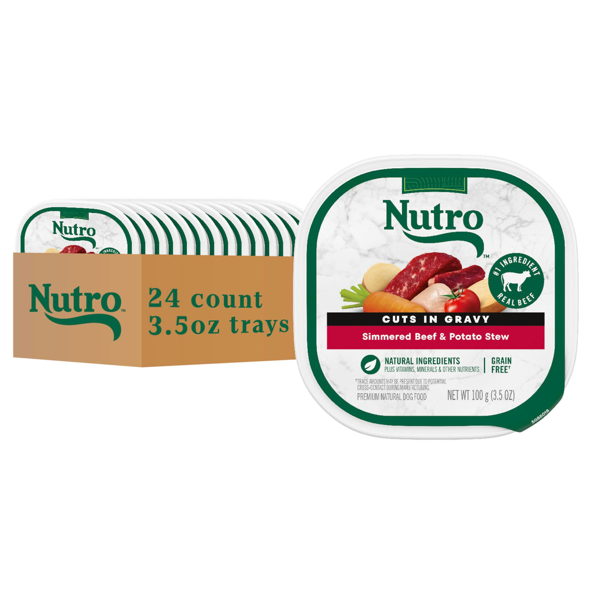 Nutro image de face de l’emballage montrant produit et avantages