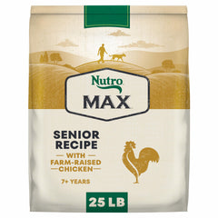 Nutro emballage avant montrant la recette Senior et bénéfice nutritionnel