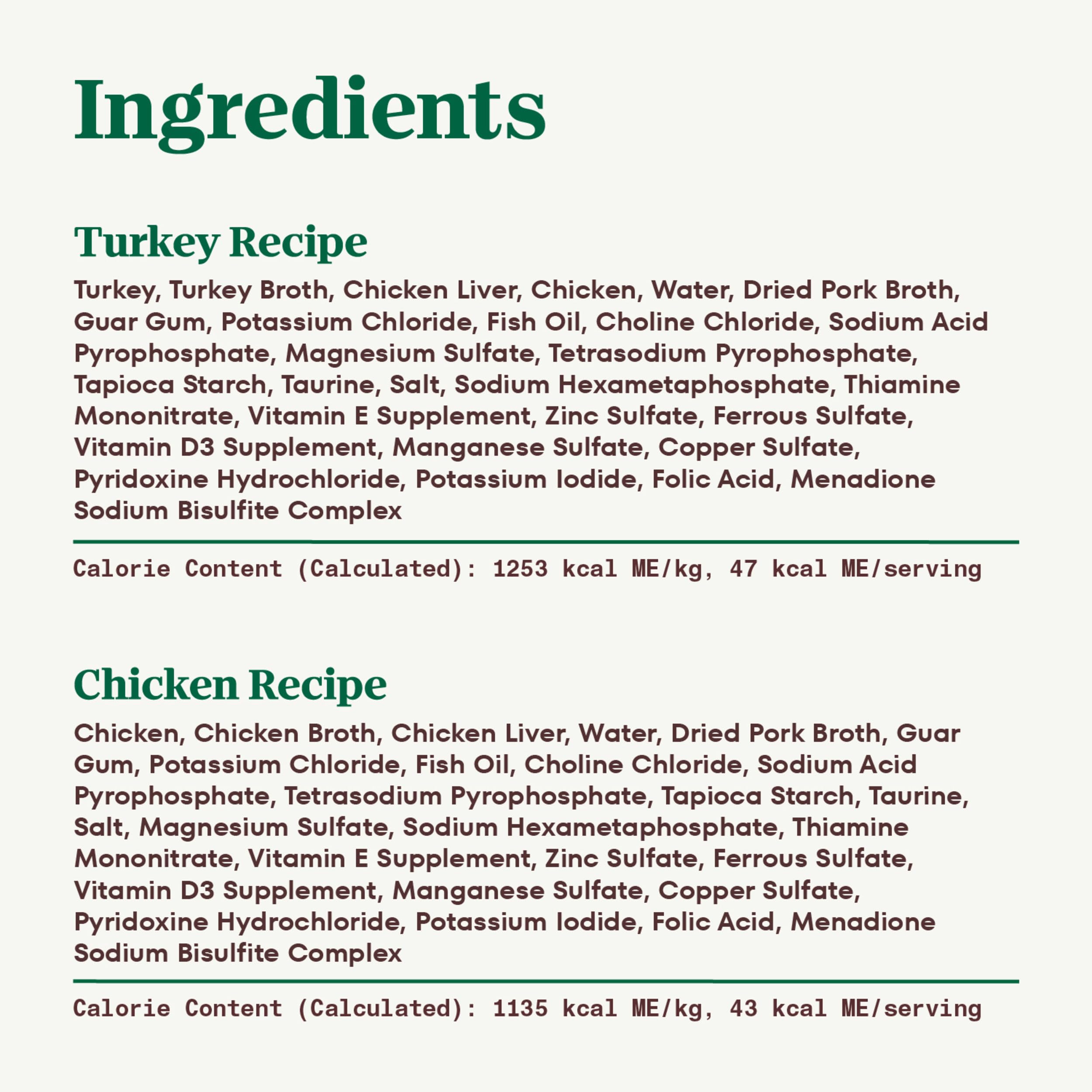 Nutro étiquette nutritionnelle montrant ingrédients et informations utiles