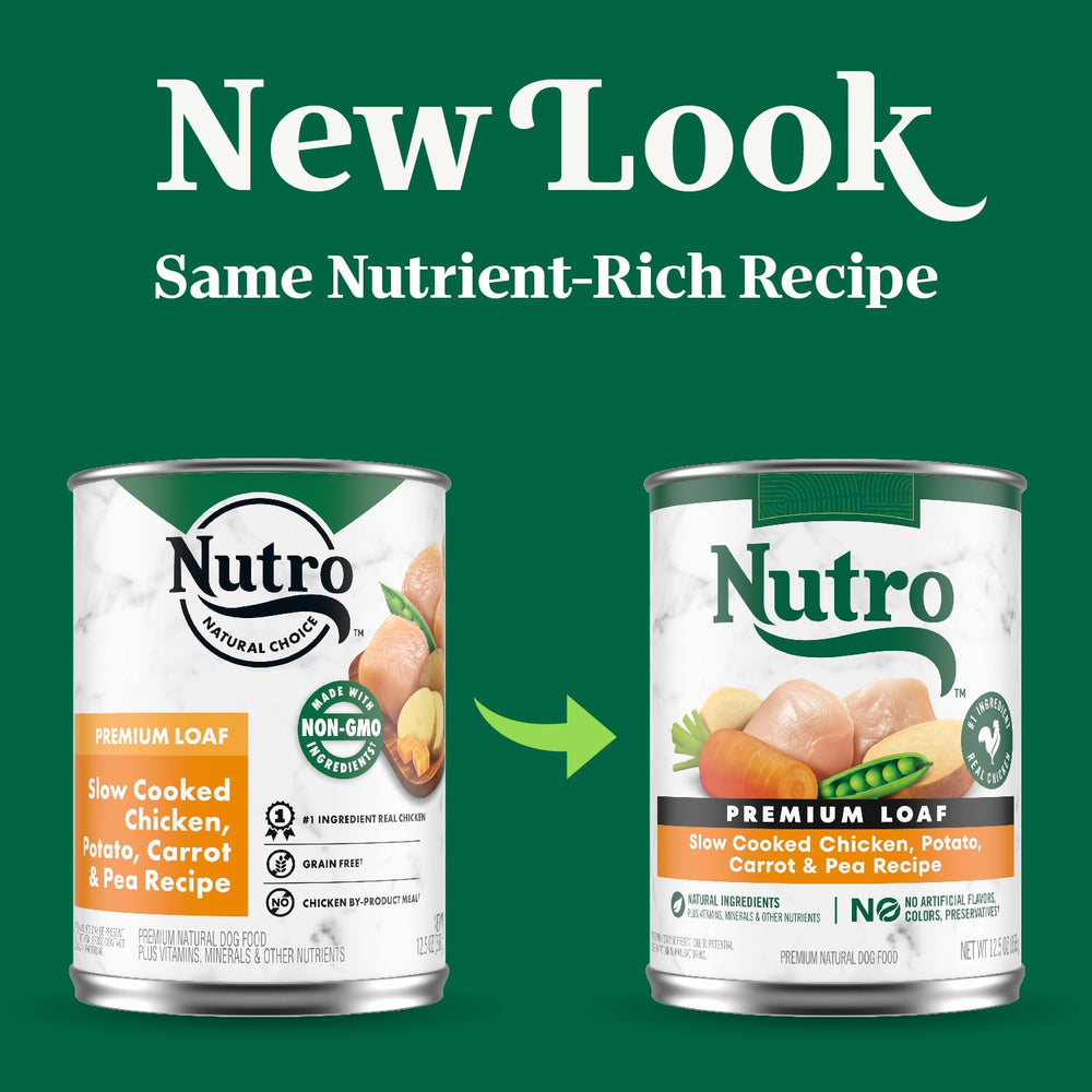 Nutro gros plan texture loaf affichant densité et appétence élevée