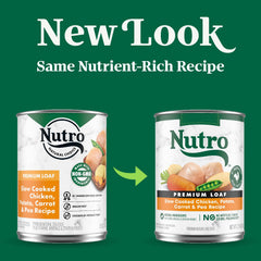 Nutro gros plan texture loaf affichant densité et appétence élevée