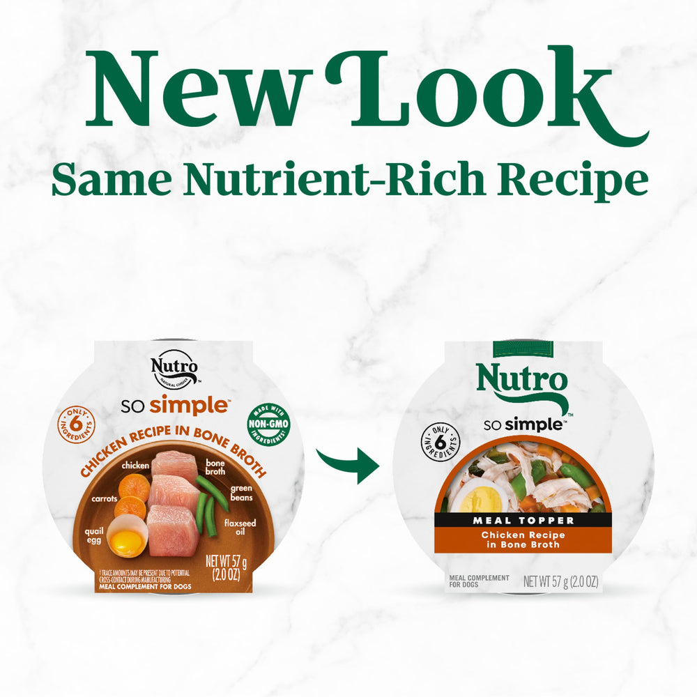 Nutro gros plan du bouillon au poulet révélant une texture humide appétissante