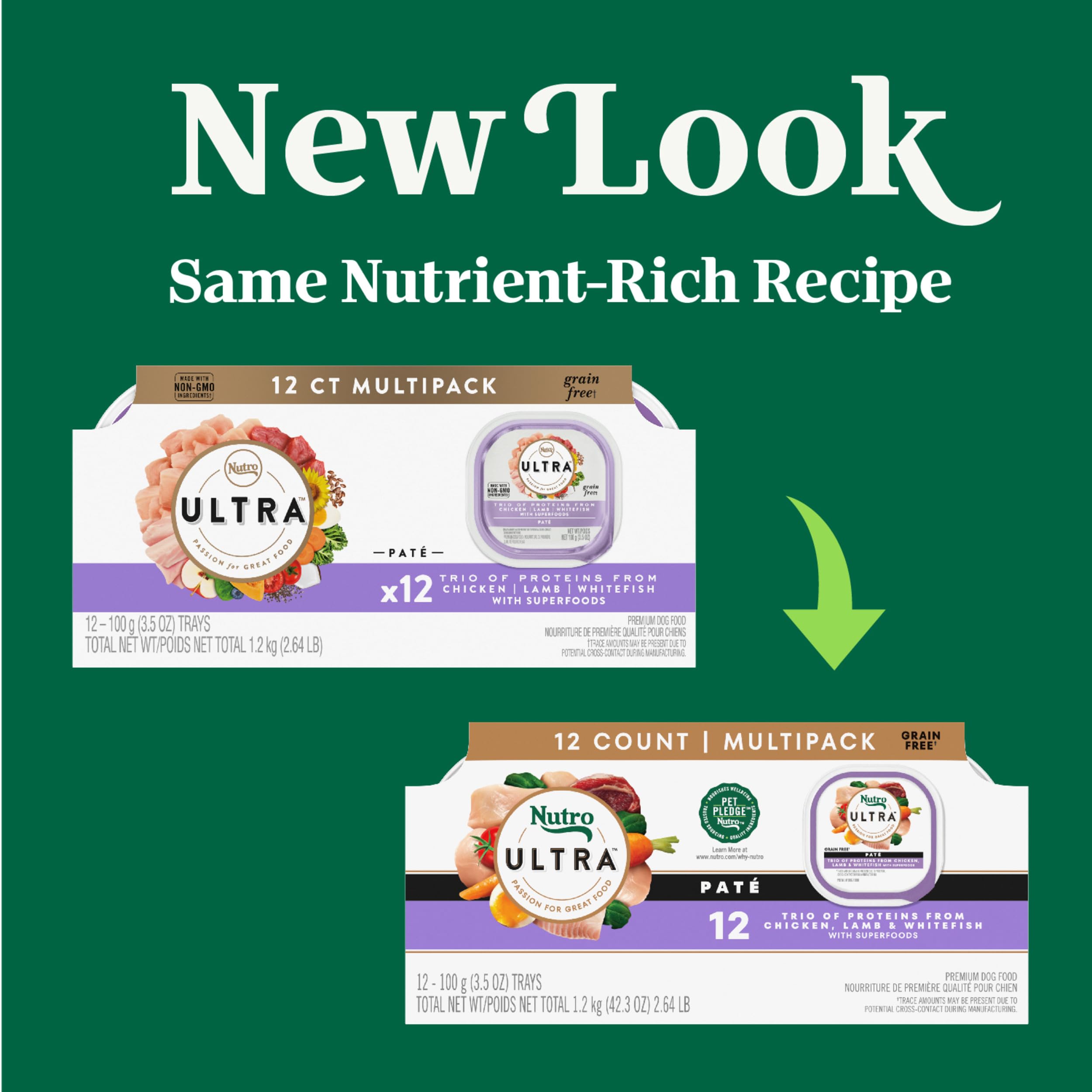 Nutro Ultra gros plan texture pâté met en valeur appétence