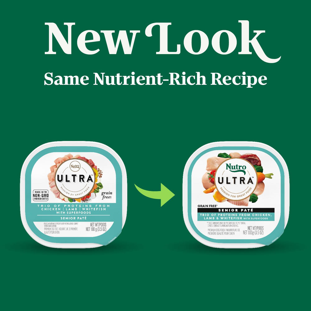 Nutro Ultra pâté en gros plan montrant texture onctueuse et appétence
