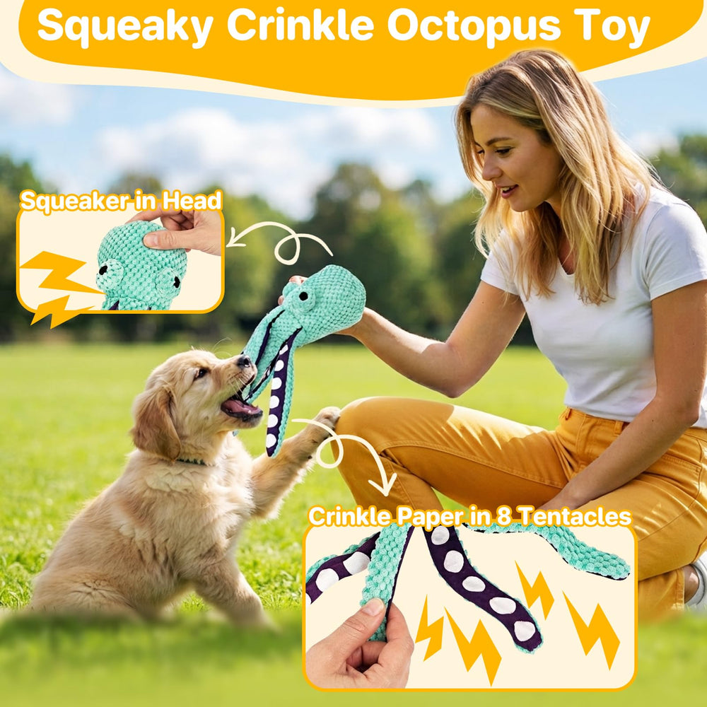 NWK poulpe crissant détail de texture stimulant attention du chiot