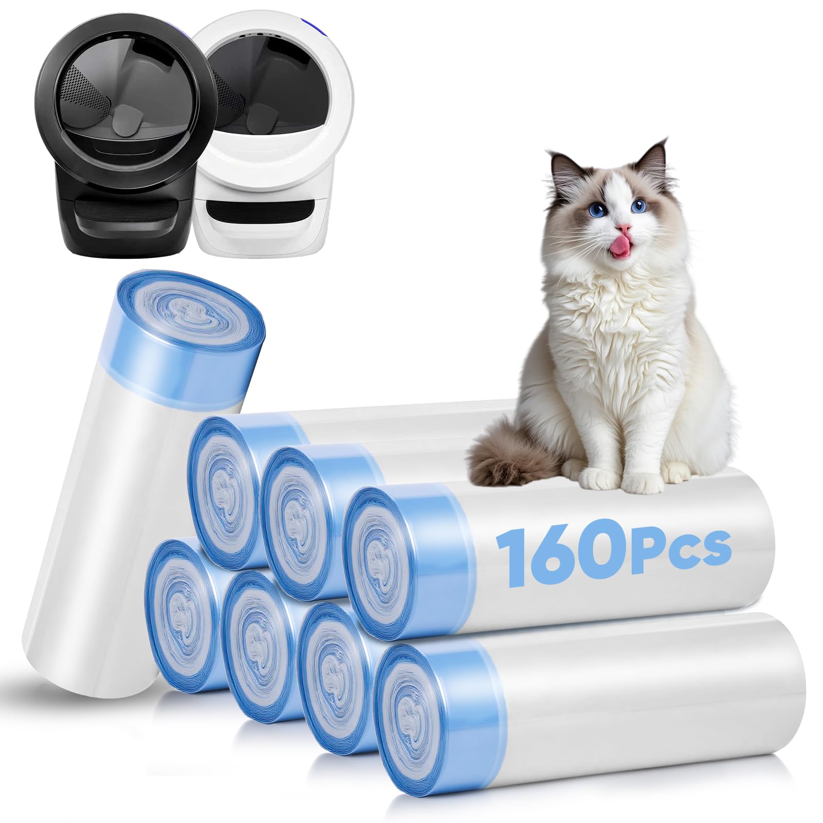 NXPPYY emballage avant montrant 160 sacs, avantage stockage prolongé