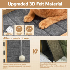 Nxwjoy gros plan du feutre durable montrant texture résistante pour griffes