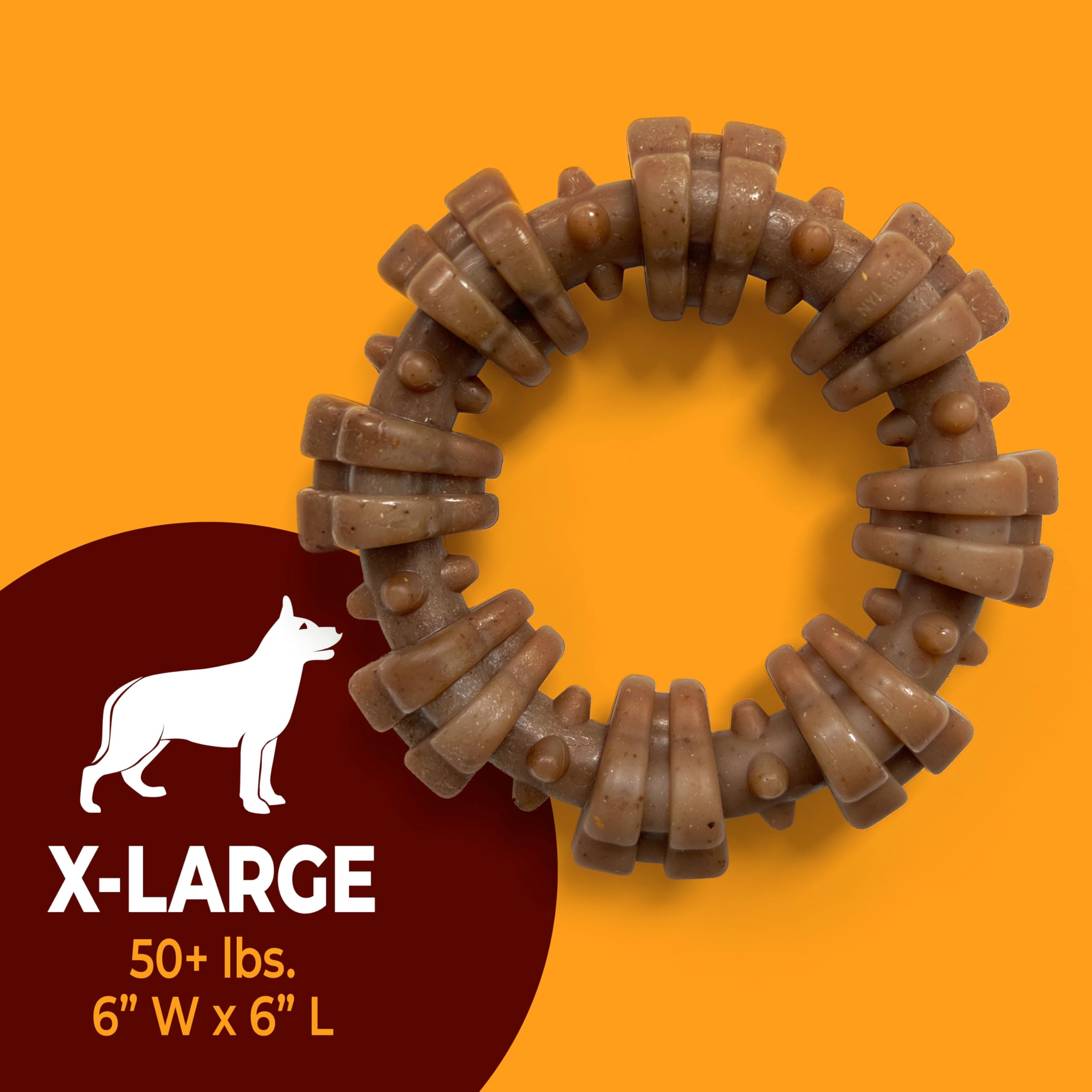 Nylabone anneau dans une caisse démontrant apaisement du chien