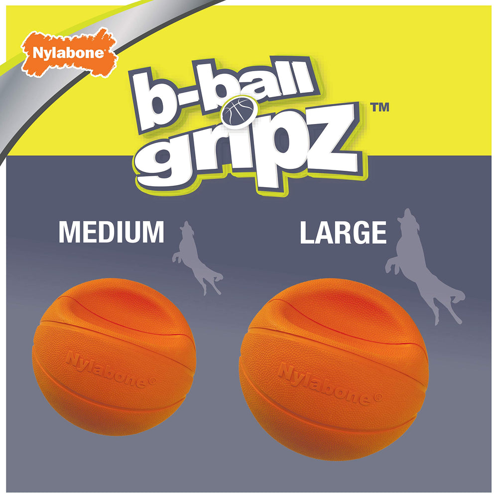 Nylabone chien rapporte le B-Ball Gripz, favorise activité et exercice
