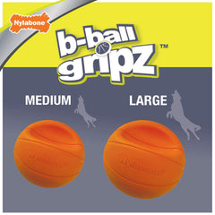 Nylabone chien rapporte le B-Ball Gripz, favorise activité et exercice