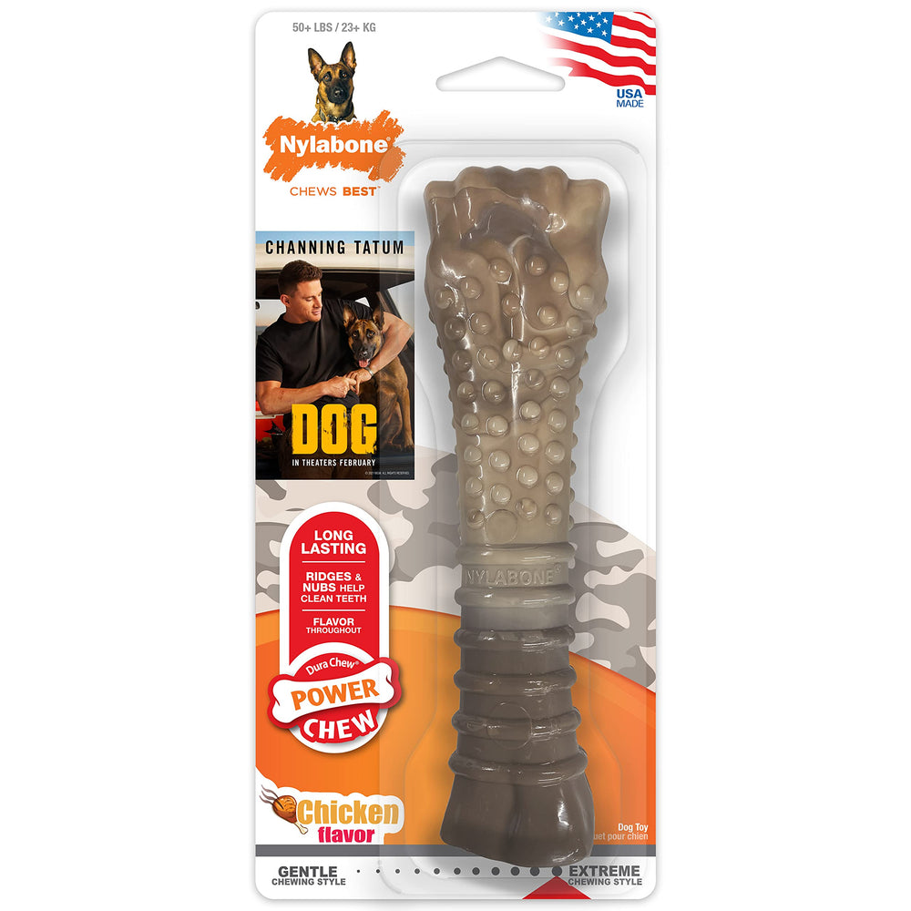 Nylabone vue avant du jouet camouflage robuste pour mâcheurs