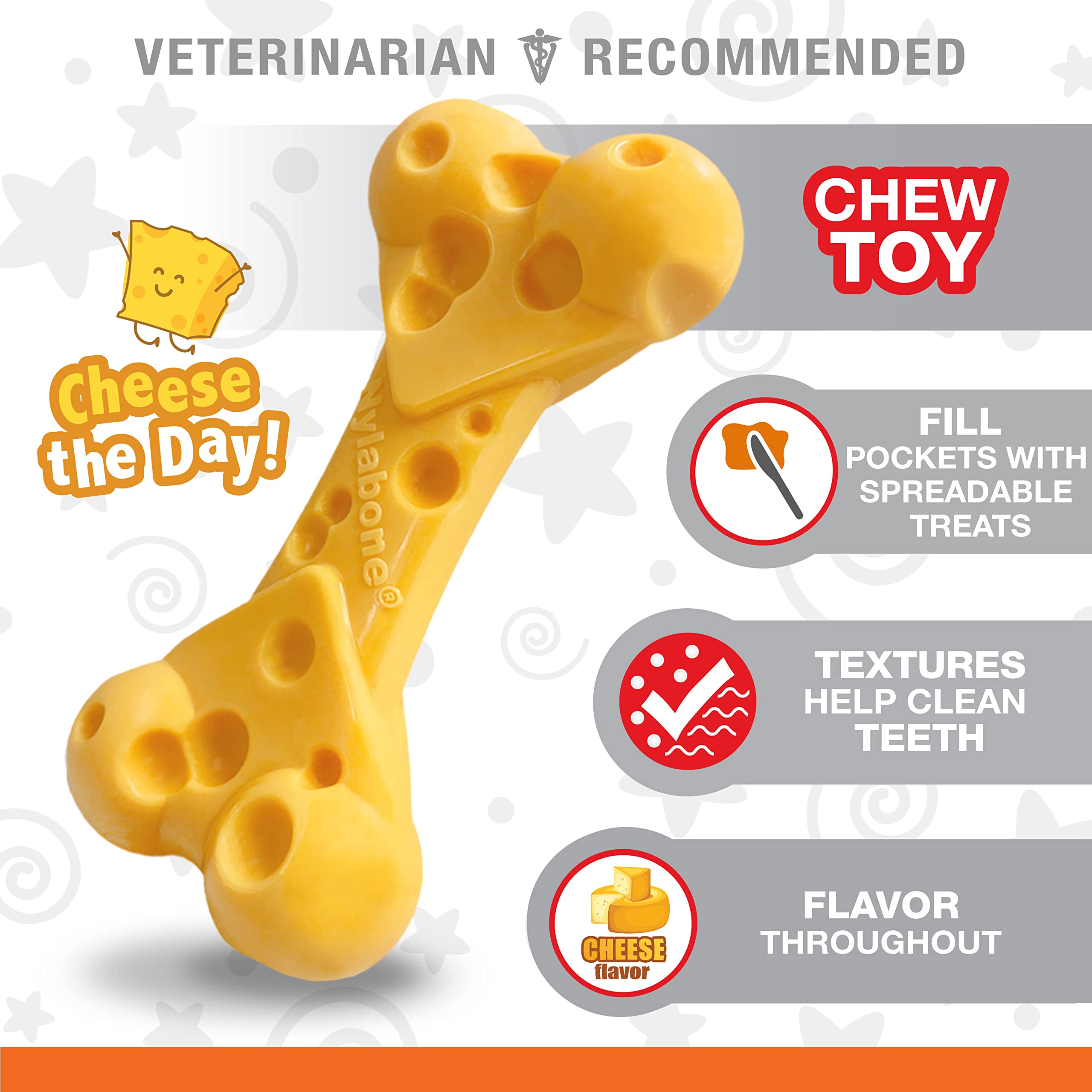 Nylabone poches remplies avec friandise pour stimulation prolongée