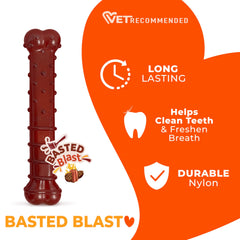 Nylabone couche interne révélée montrant saveur steak prolongée