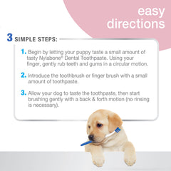 Nylabone doigtier souple gros plan pour nettoyage précis et rassurant