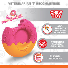 Nylabone gros plan sur texture offrant frottement et nettoyage dentaire