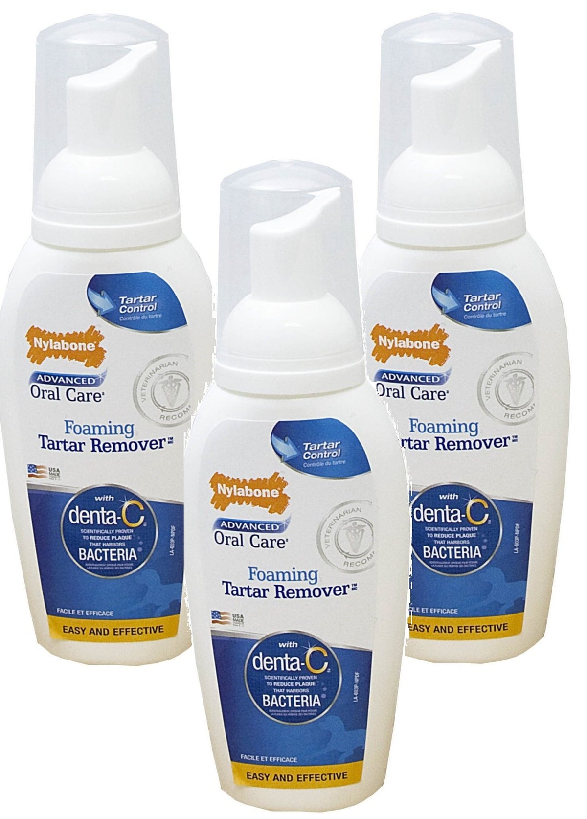 Nylabone emballage avant montrant le spray et facilitant le soin dentaire