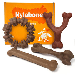 Nylabone face avant emballage montrant le pack et bénéfice durabilité