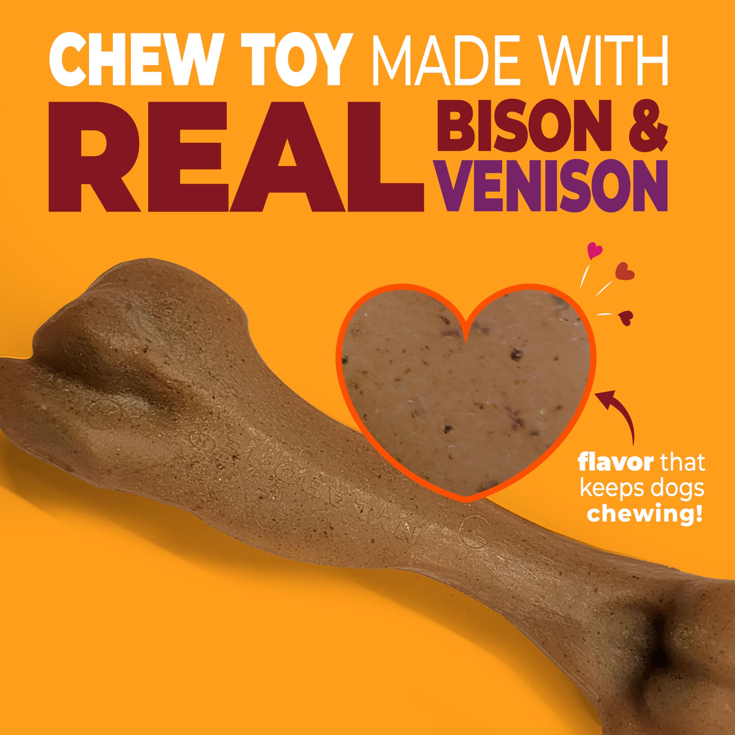 Nylabone gros plan sur la texture en nylon pour nettoyage dentaire