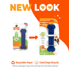 Gros plan texture Nylabone avec picots pour réduire plaque et tartre