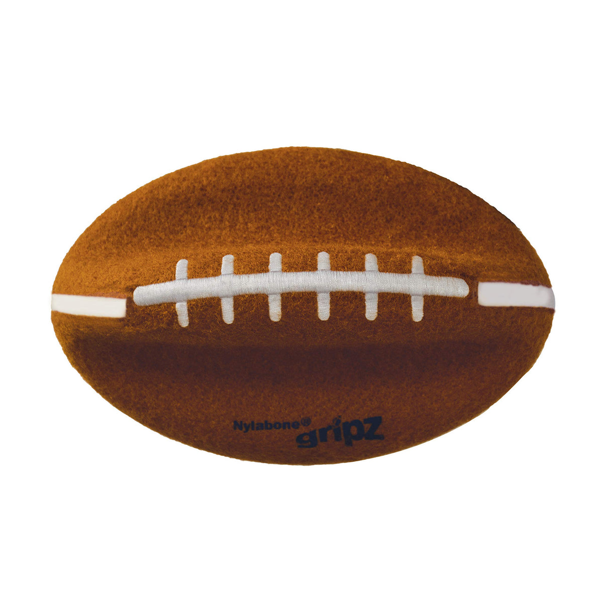 Nylabone face avant du Football Gripz montrant le design et la taille, utile pour choix