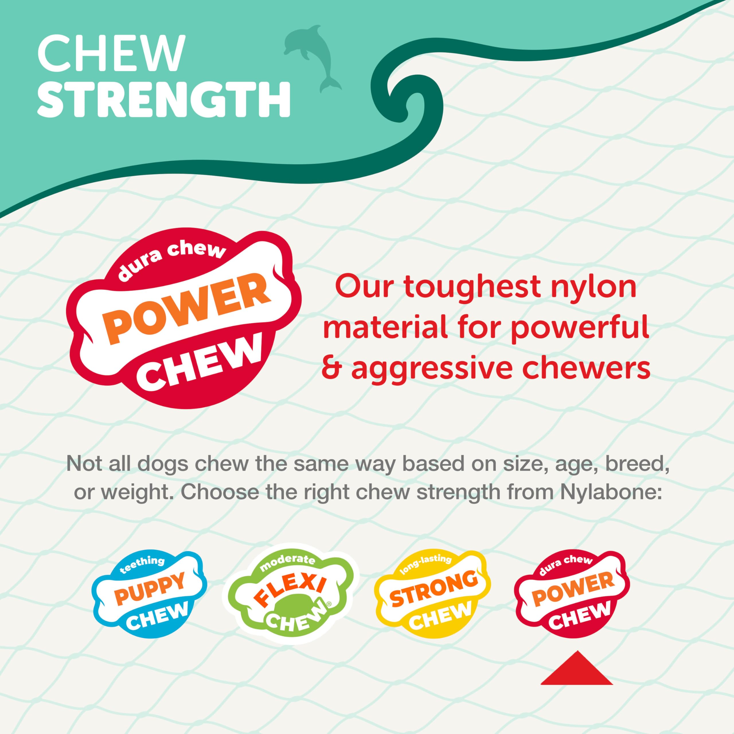 Nylabone jouet en usage avec chien actif pour réduire l'ennui et la destruction