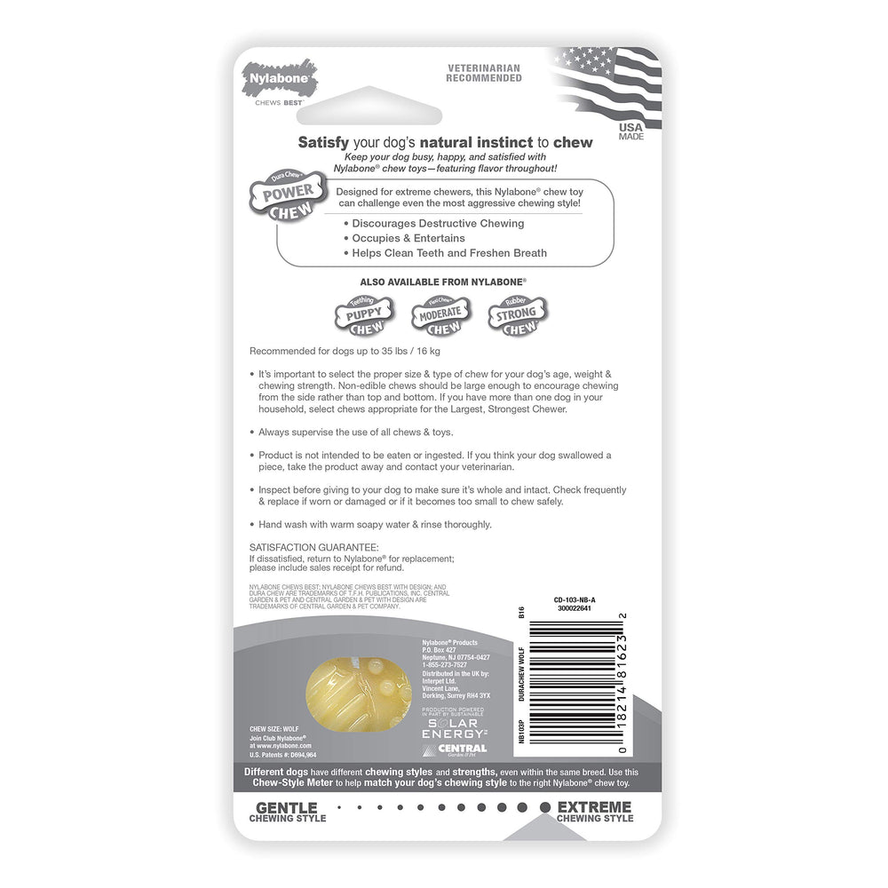 Nylabone détail des rainures aidant à réduire plaque et tartre