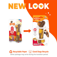 Nylabone gros plan texture et nubs qui nettoient les dents efficacement