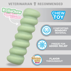 Nylabone jouets en main pour montrer taille et sécurité du produit