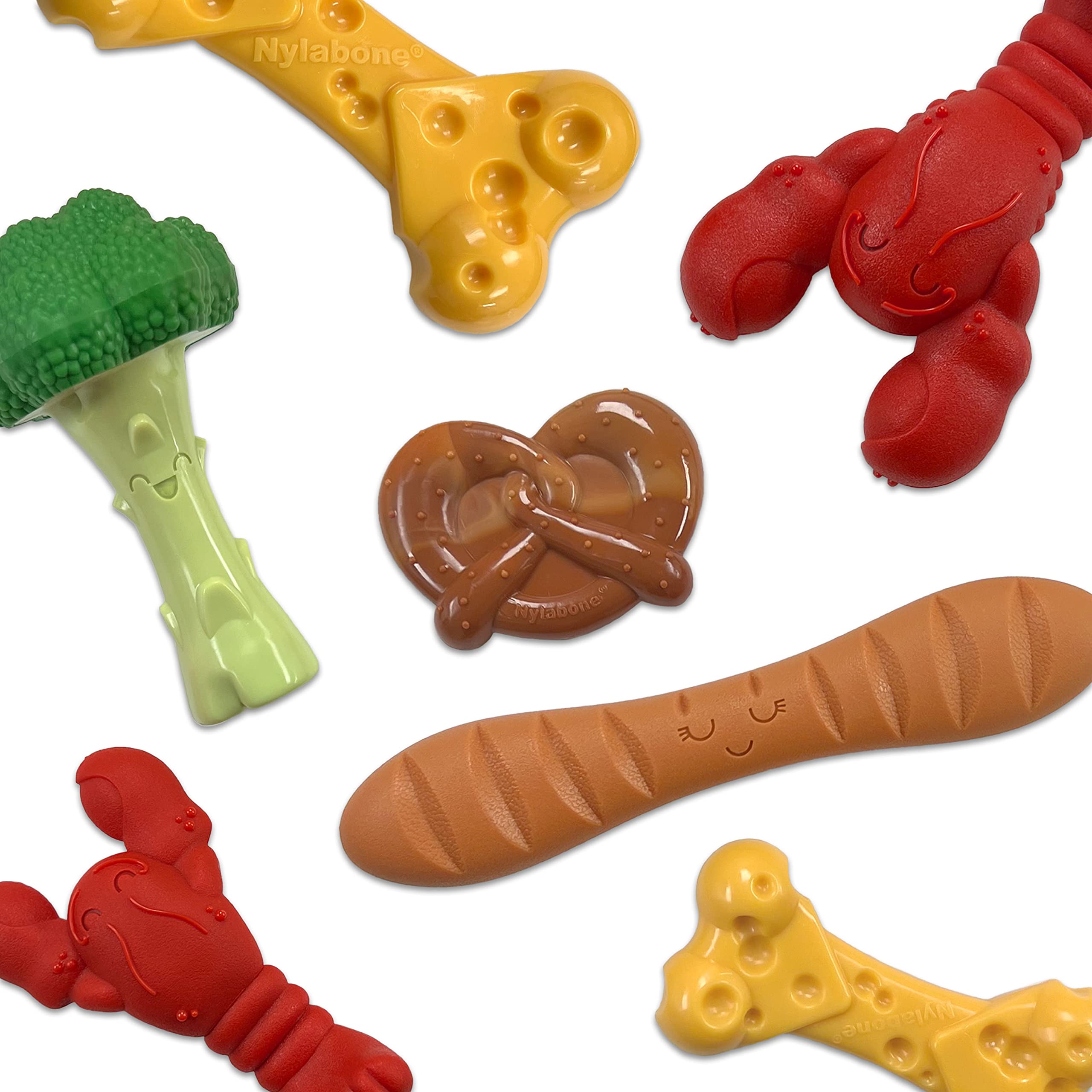 nylabone détail des bords texturés qui aident à réduire la plaque