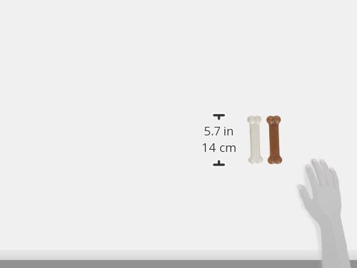 Nylabone os tenu en main pour évaluer l'échelle adapté aux chiens moyens