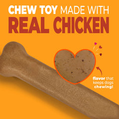 Nylabone gros plan texture de l'os pour une mastication prolongée