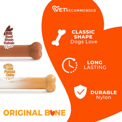 Nylabone étiquette produit avec informations de fabrication USA