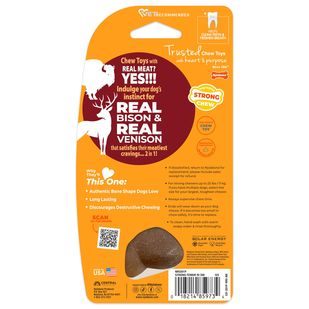 Nylabone surface texturée aidant au nettoyage des dents