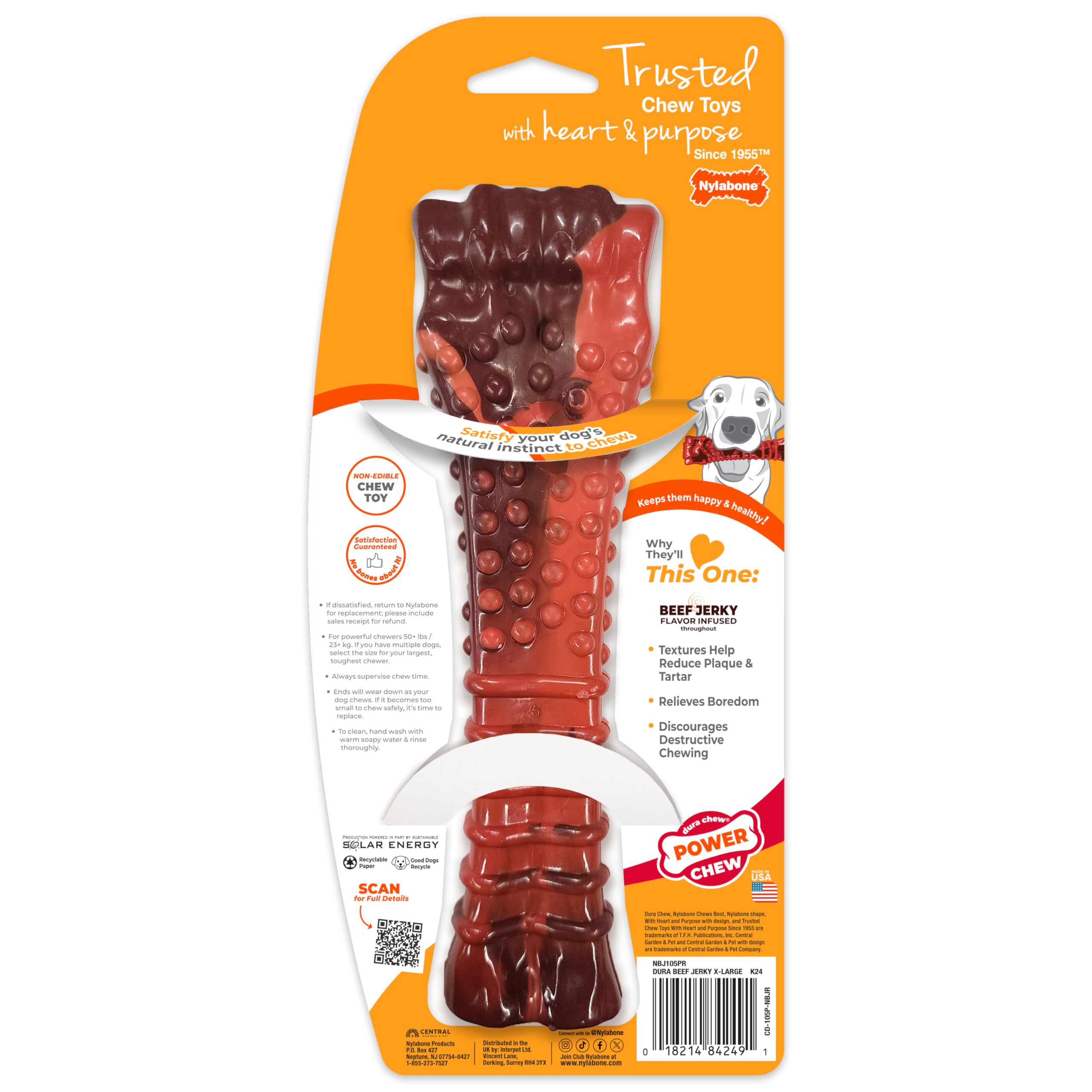Nylabone main tenant jouet montre prise confortable