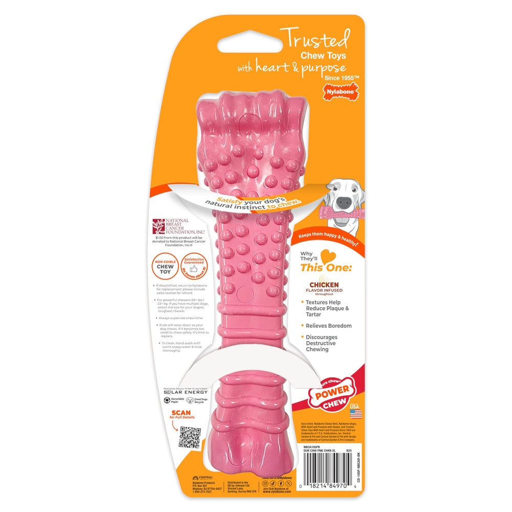 Nylabone détail matière nylon montrant résistance aux mâchoires puissantes