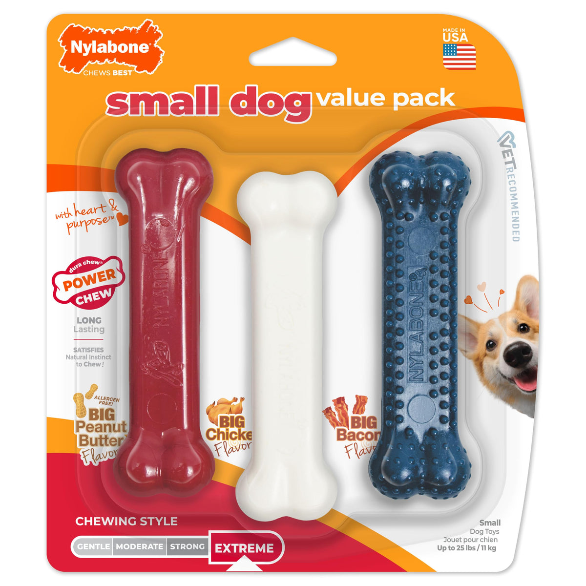 Nylabone os original en emballage avant montre durabilité et design pratique
