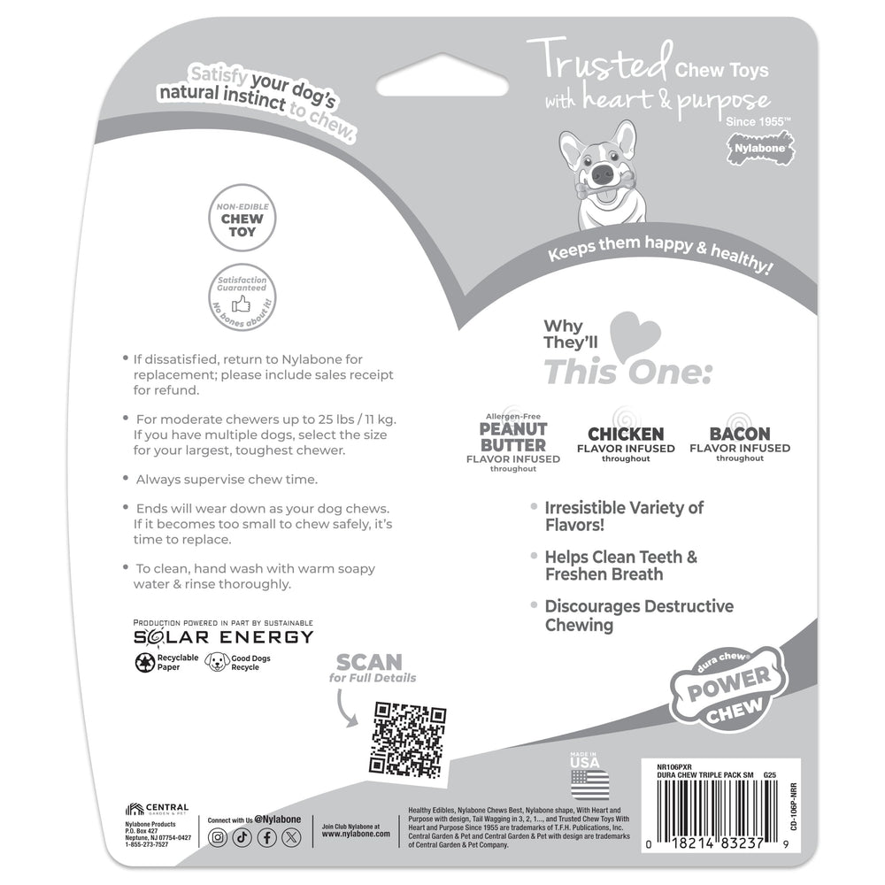 Surface infusée de parfum Nylabone visible pour attraction durable du chien