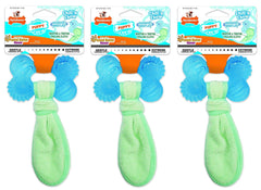 Nylabone front montrant le lot de trois jouets et bénéfice apaisant pour chiots