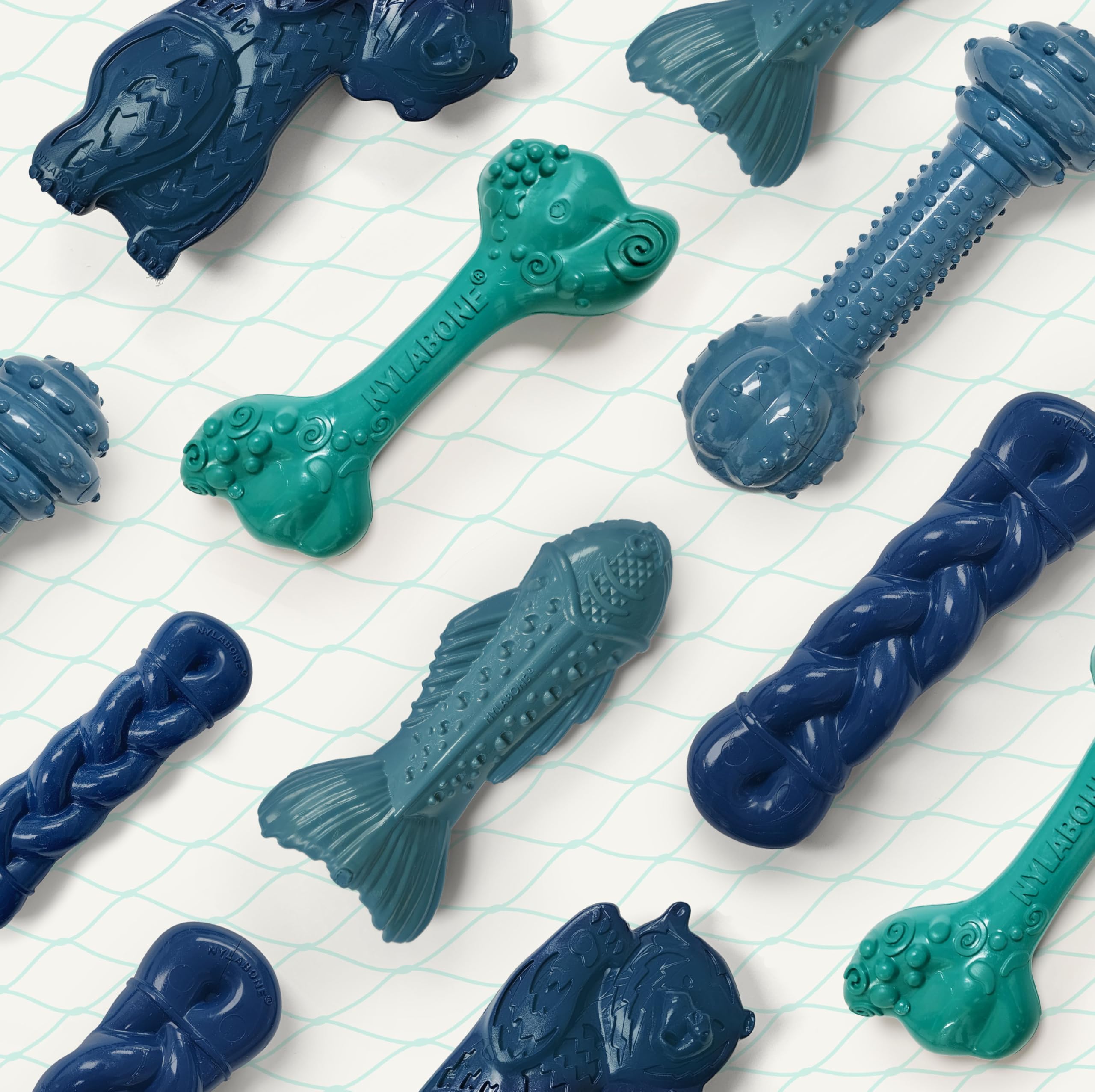 Nylabone détail des nervures qui aident à réduire la plaque dentaire