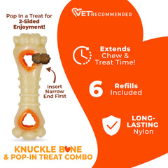 Nylabone Pop-In friandise au poulet prête à insérer pour engagement prolongé