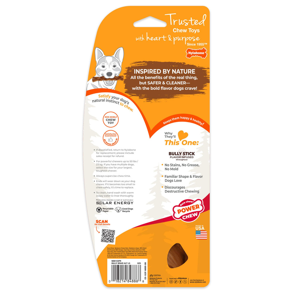 Action dentaire Nylabone montrant frottement sur dents pour aider à nettoyer