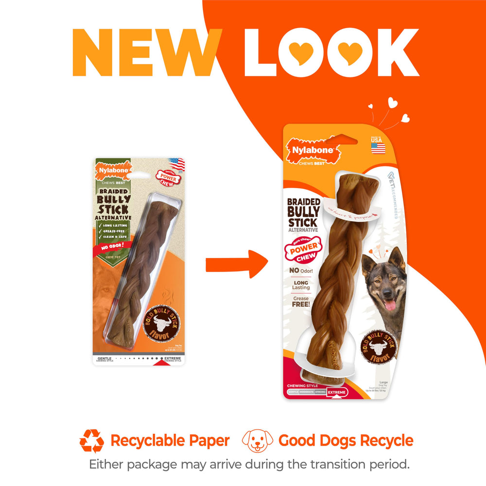 Nylabone tresse détail rapproché illustrant la résistance et la saveur bully