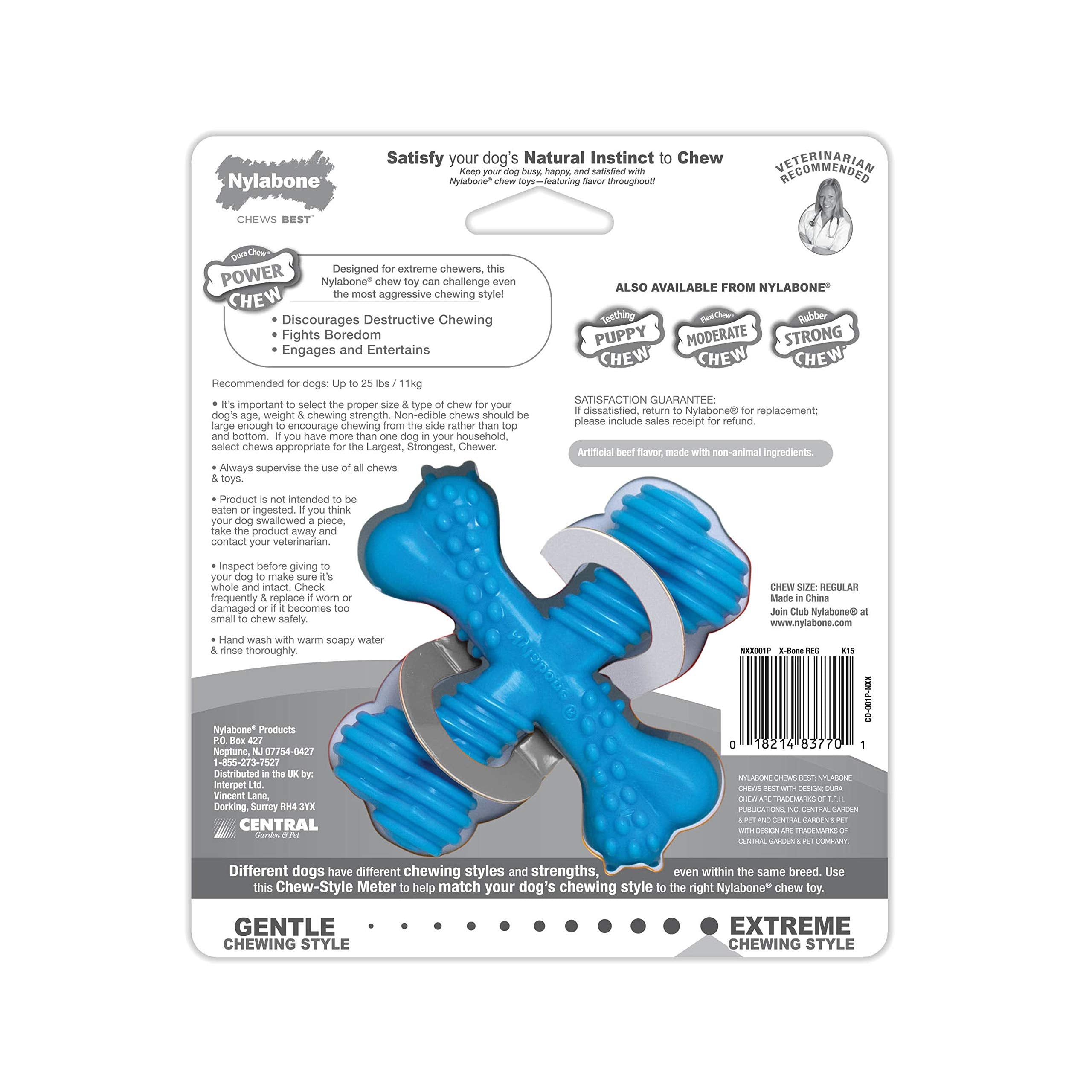 Nylabone dans panier illustrant usage quotidien et confort